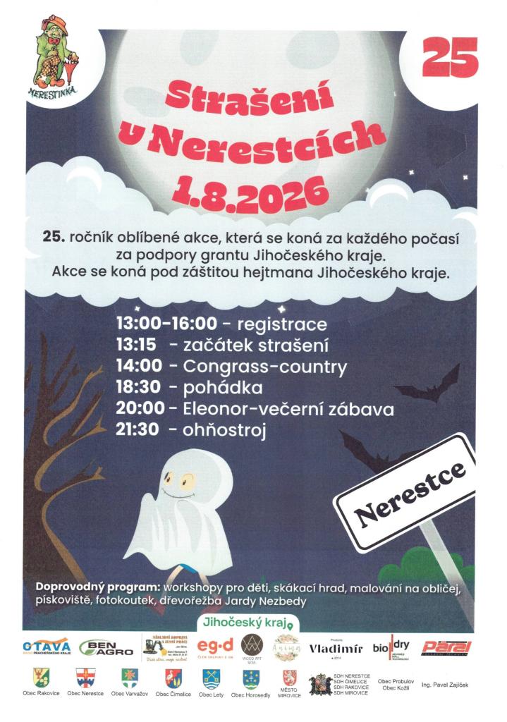 Strašení v Nerestcích již po 25